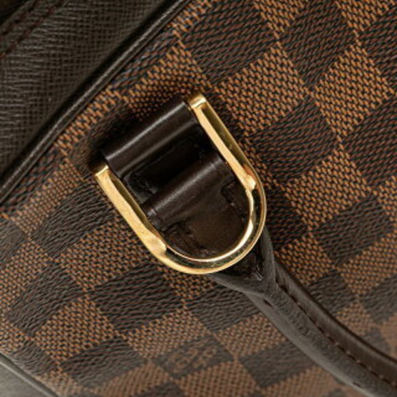 Louis Vuitton Damier Brera Handbag Brown Leather - Picture 5 of 8